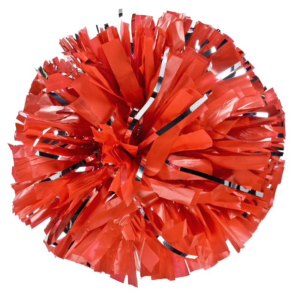 Pom Express Glitter Poms - Scarlet Red