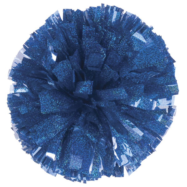 Blue Sparkle Holographic pom pom for dance and cheerleading