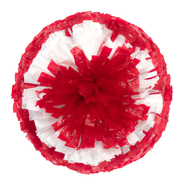 Plastic Awareness Pink Stock Poms - Adult