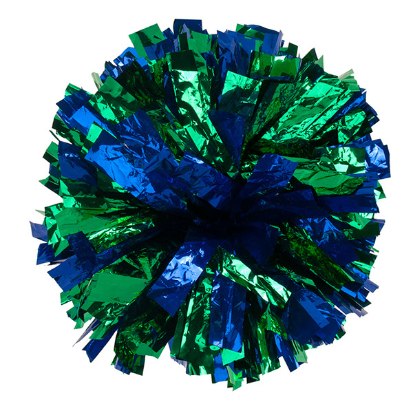 Metallic Cheer Pom Poms Cheerleading Cheerleader Gear 2 pieces one pair poms(Columbia  Blue) 