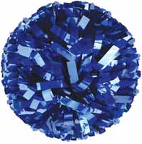 Stock Poms Blue Metallic