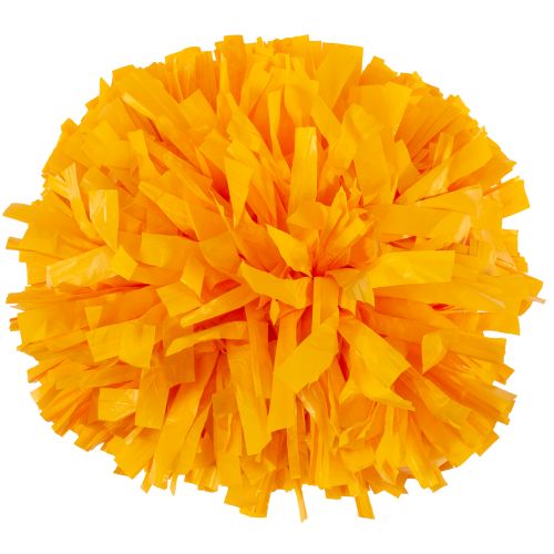 Bright Gold pom pom for dance team and cheerleading performances.
